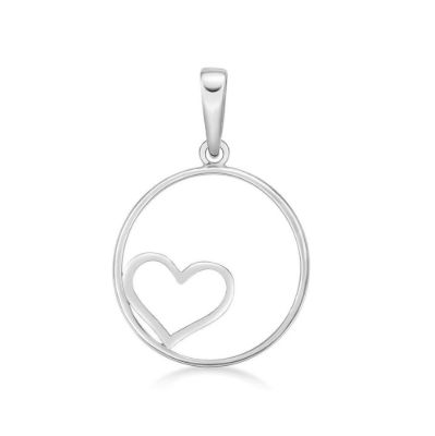 Picture of HEART IN CIRCLE PENDANT